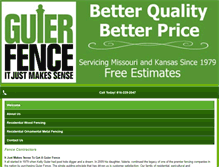 Tablet Screenshot of guierfence.com